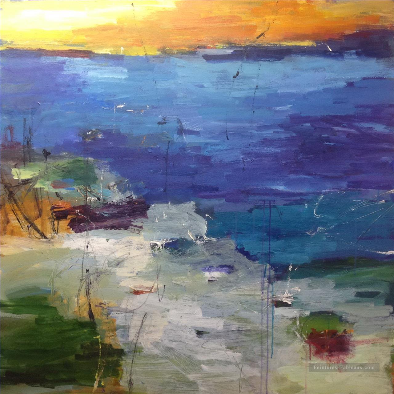 de paysage marin abstrait 053 Peintures à l'huile